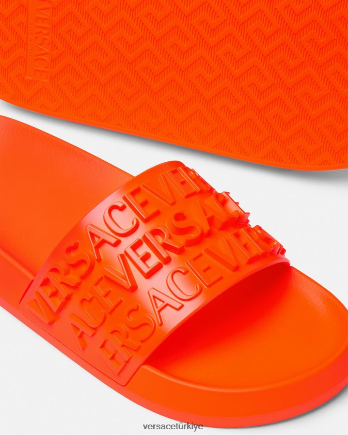 Versace her yerde kaydırıcılar erkekler turuncu ayakkabı B0HHR81598