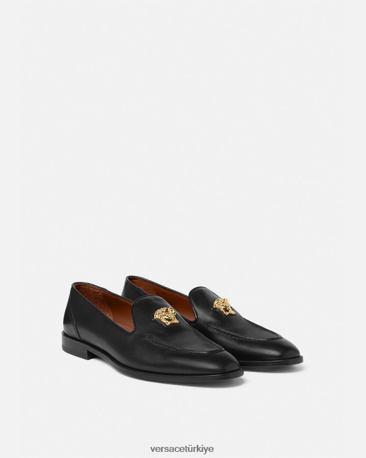 Versace la medusa terlik erkekler siyah ayakkabı B0HHR81569