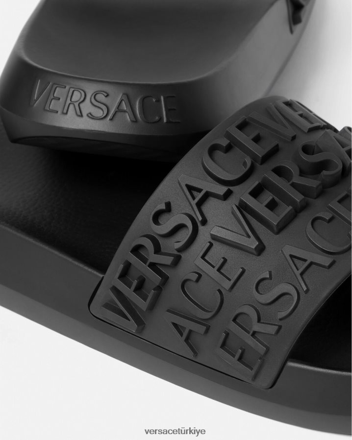 Versace tüm slaytlar erkekler siyah ayakkabı B0HHR81593