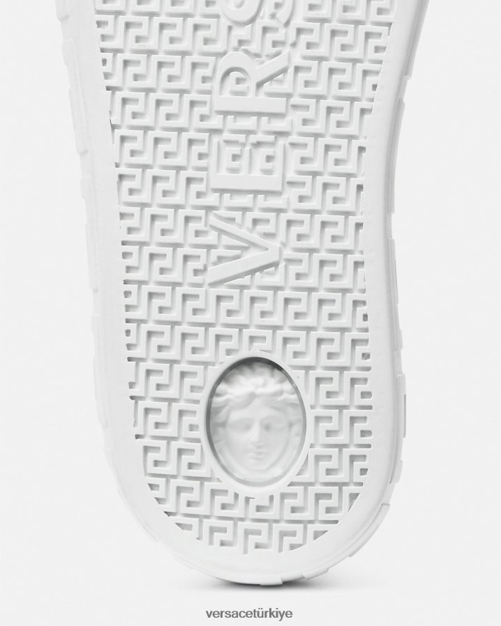 Versace Greca spor ayakkabıları erkekler Mavi beyaz ayakkabı B0HHR81558