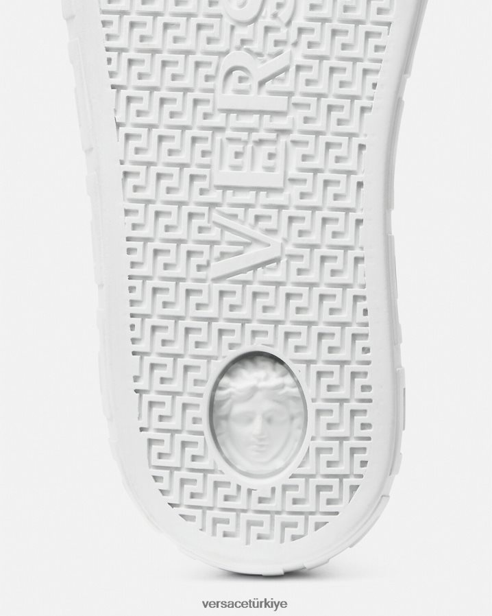 Versace Greca spor ayakkabıları erkekler beyaz ayakkabı B0HHR81533