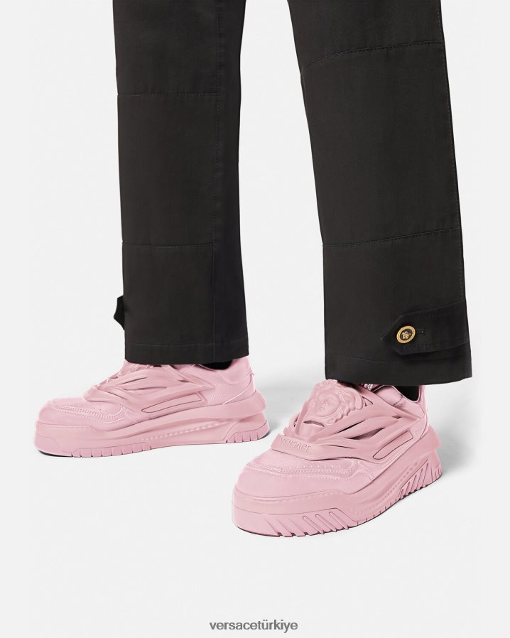Versace Odissea spor ayakkabıları erkekler pembe ayakkabı B0HHR81523