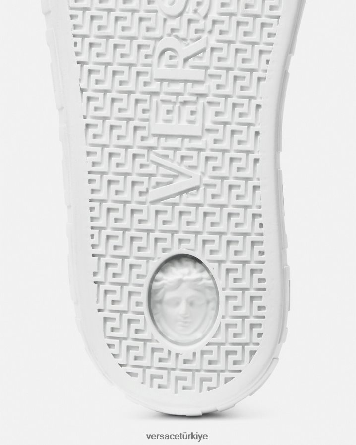 Versace allover greca eğitmenleri erkekler siyah ve baskı ayakkabı B0HHR81550