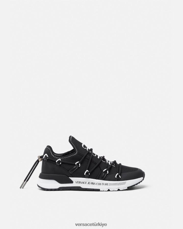 Versace dinamik spor ayakkabı erkekler siyah ve baskı ayakkabı B0HHR82445