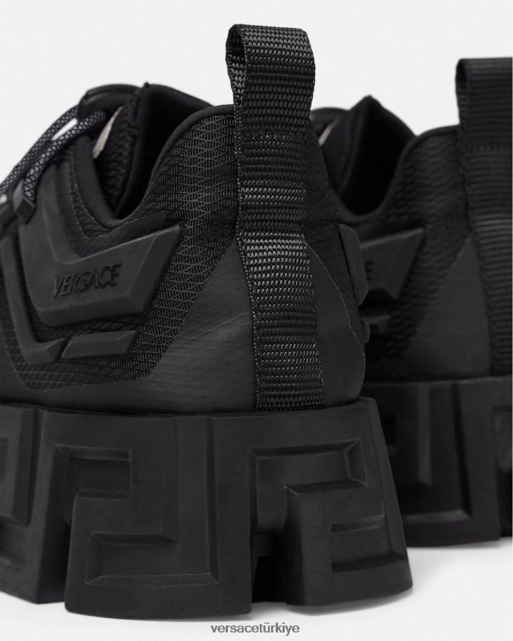 Versace greca labirent spor ayakkabı erkekler siyah ayakkabı B0HHR81560