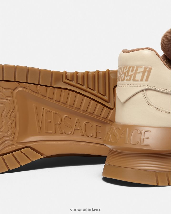 Versace greca odissea spor ayakkabı erkekler bej ayakkabı B0HHR81536