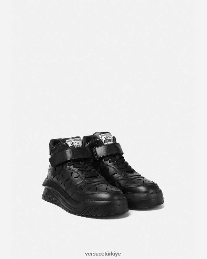 Versace kesilmiş odissea spor ayakkabıları erkekler siyah ayakkabı B0HHR81540