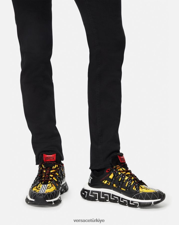 Versace trigreca spor ayakkabı erkekler Yazdır ayakkabı B0HHR81528