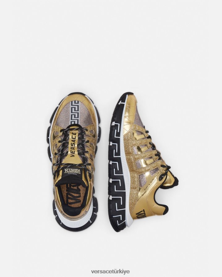 Versace trigreca spor ayakkabı erkekler altın ayakkabı B0HHR81531