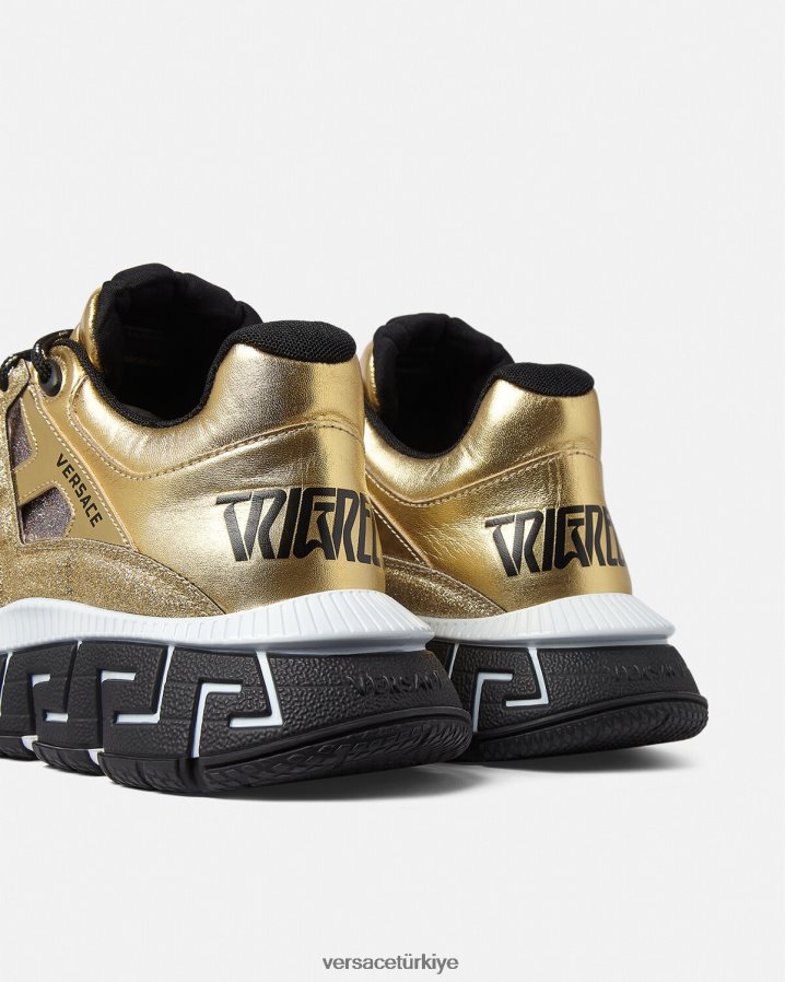 Versace trigreca spor ayakkabı erkekler altın ayakkabı B0HHR81531