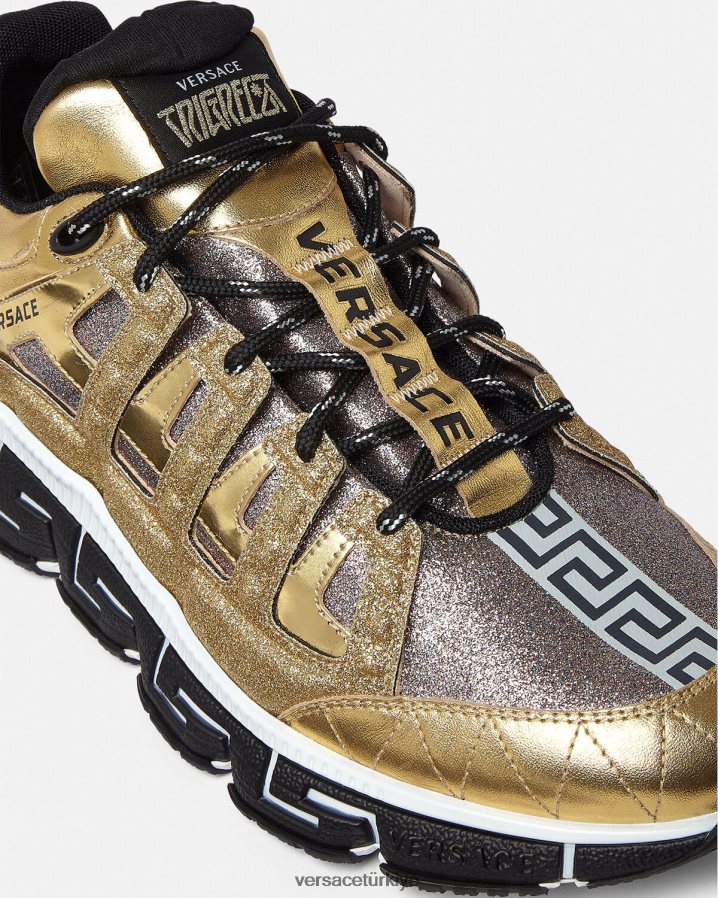 Versace trigreca spor ayakkabı erkekler altın ayakkabı B0HHR81531