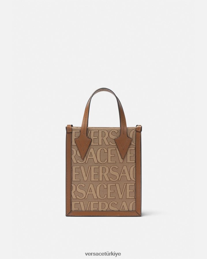 Versace allover çapraz çanta erkekler kahverengi çanta B0HHR81498