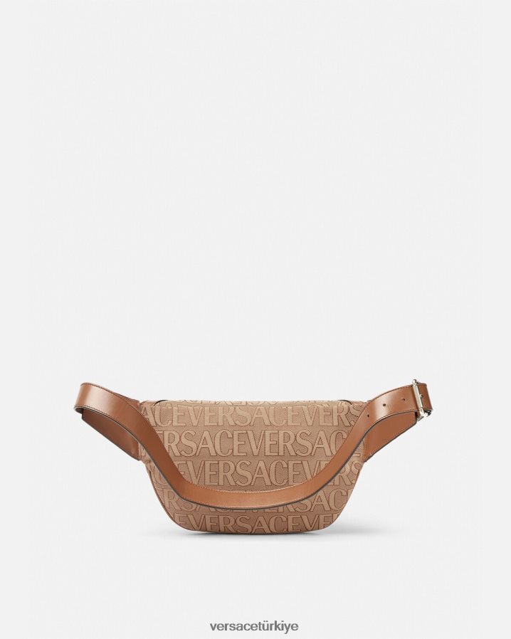 Versace her yerde tekrarlanan hobo bel çantası erkekler kahverengi çanta B0HHR81503