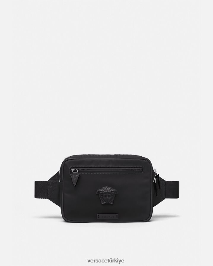 Versace la medusa bel çantası erkekler siyah çanta B0HHR81492