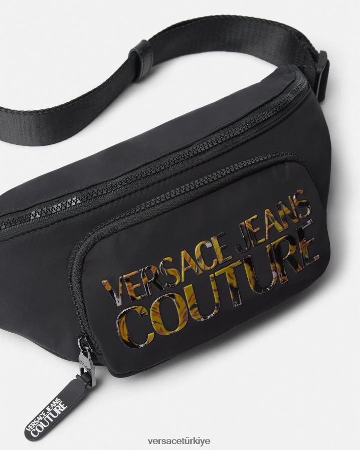 Versace logolu bel çantası erkekler çok renkli çanta B0HHR82493