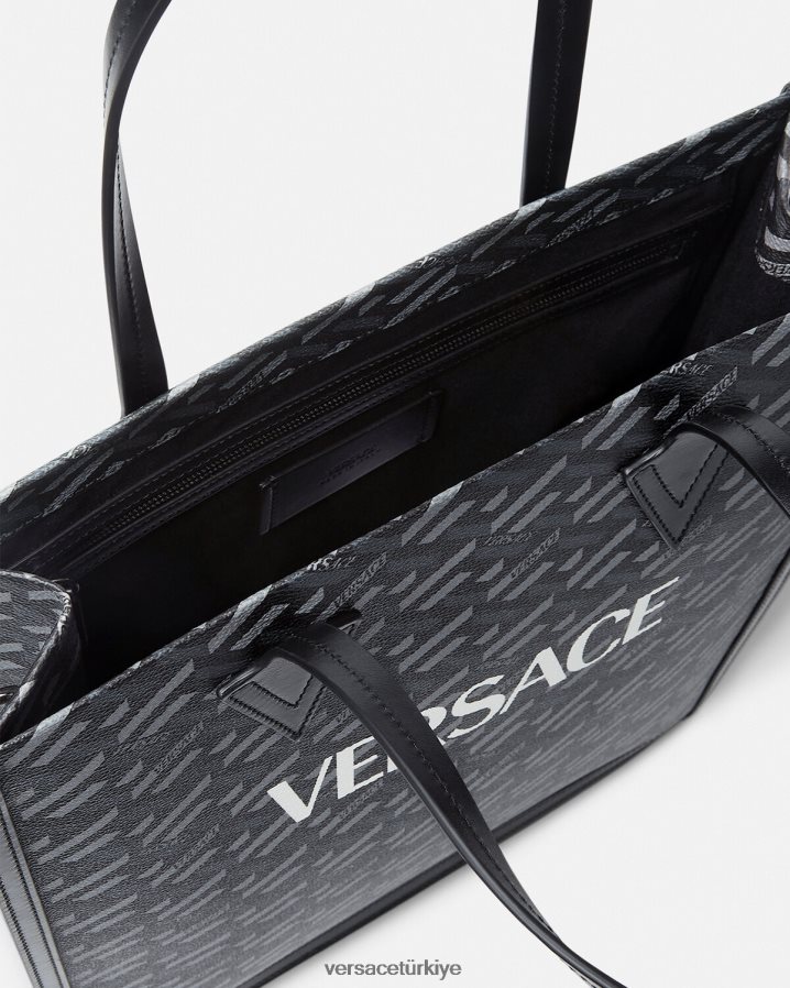 Versace la greca imzalı uzun taşıma çantası erkekler Yazdır çanta B0HHR81477
