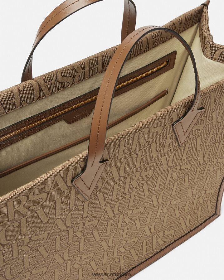 Versace allover çanta erkekler kahverengi çanta B0HHR81506