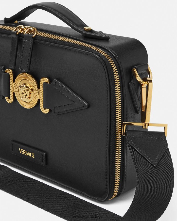 Versace medusa biggie askılı çanta erkekler siyah çanta B0HHR81468