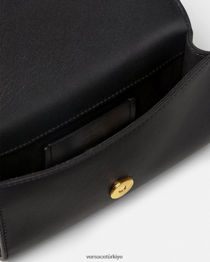 Versace medusa biggie bel çantası erkekler siyah çanta B0HHR81470