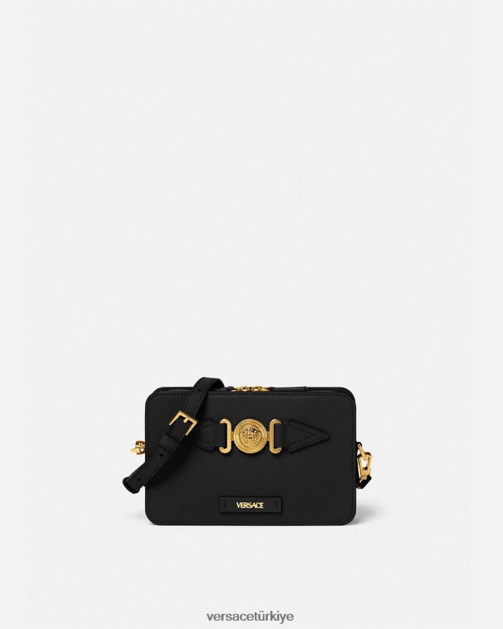Versace medusa biggie küçük askılı çanta erkekler siyah çanta B0HHR81464