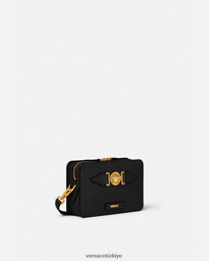 Versace medusa biggie küçük askılı çanta erkekler siyah çanta B0HHR81464