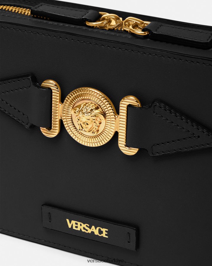 Versace medusa biggie küçük askılı çanta erkekler siyah çanta B0HHR81464