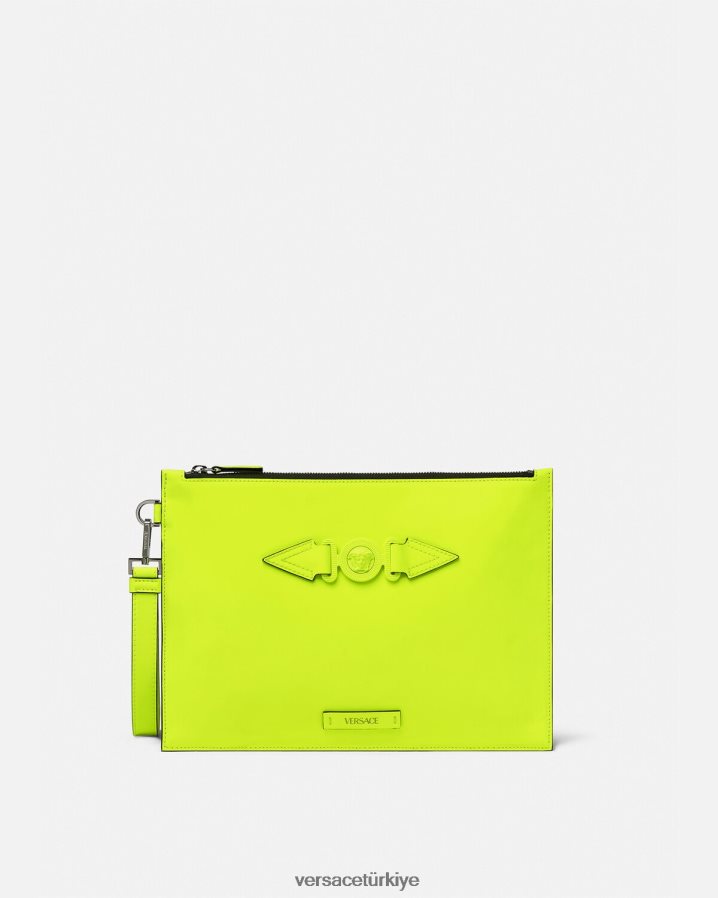 Versace medusa biggie kese erkekler sarı çanta B0HHR81472