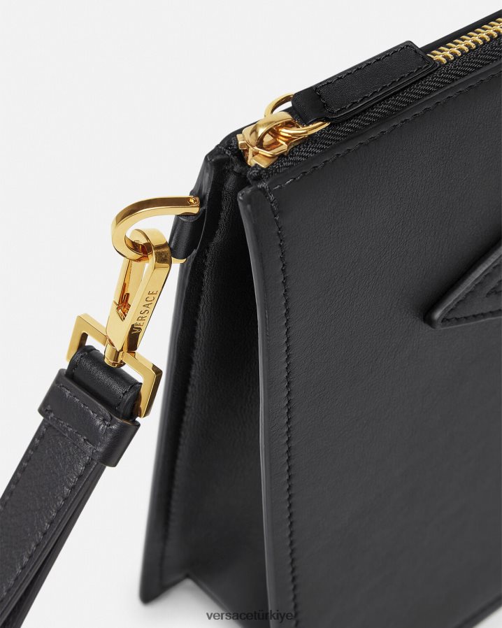 Versace medusa biggie kese erkekler siyah çanta B0HHR81466