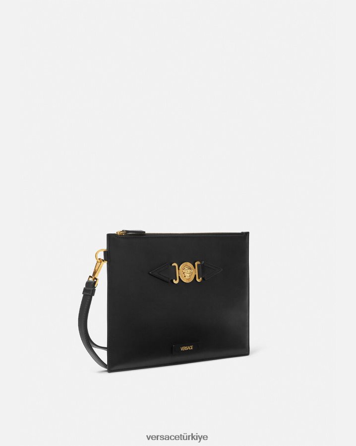 Versace medusa biggie kese erkekler siyah çanta B0HHR81467