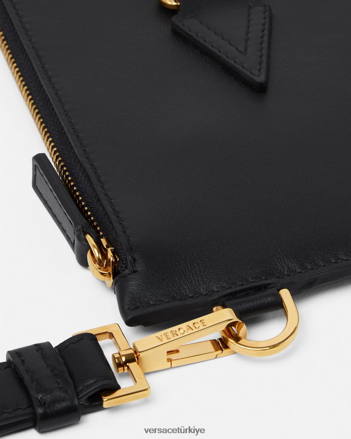 Versace medusa biggie kese erkekler siyah çanta B0HHR81467