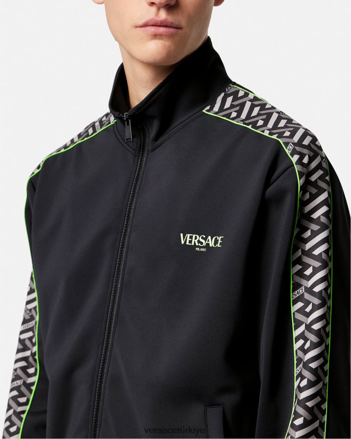 Versace la greca naylon spor salonu eşofman üstü erkekler Yazdır Giyim B0HHR81458