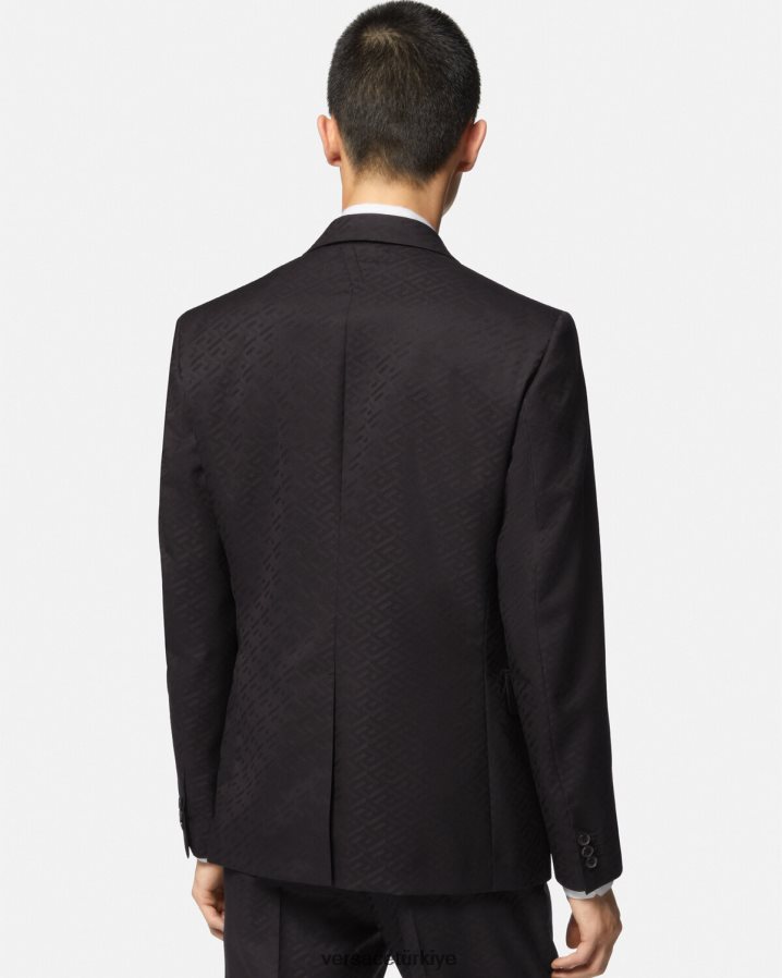 Versace la greca özel blazer erkekler siyah Giyim B0HHR81264