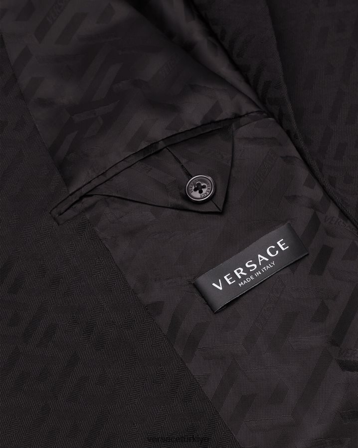 Versace la greca özel blazer erkekler siyah Giyim B0HHR81264