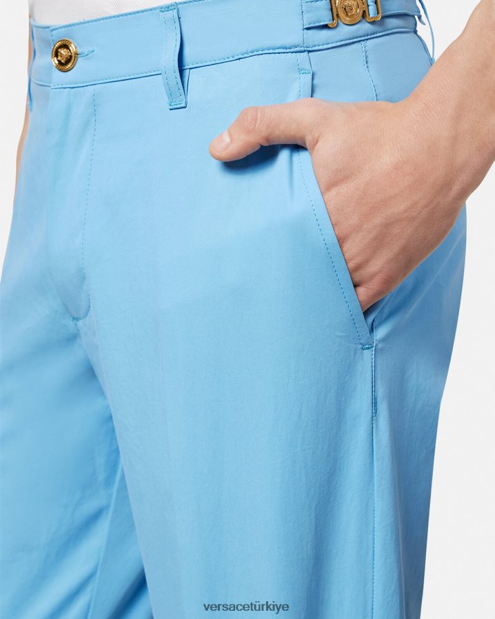 Versace medusa biggie pantolon erkekler açık mavi Giyim B0HHR81267