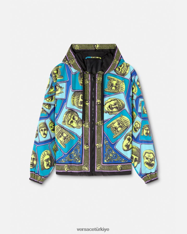 Versace le maschere rüzgarlık ceket erkekler Yazdır Giyim B0HHR81235