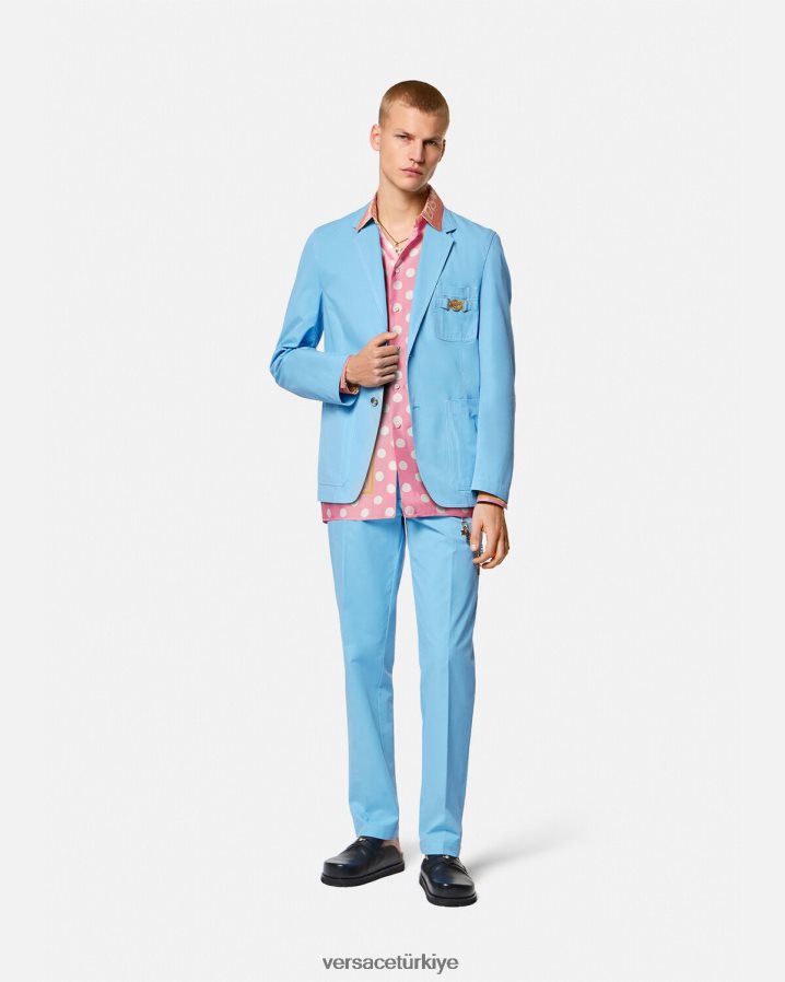 Versace allover ipek gömlek erkekler Yazdır Giyim B0HHR81286