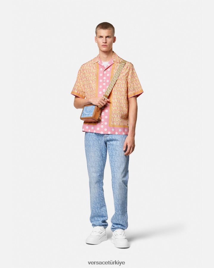 Versace allover pamuk karışımlı gömlek erkekler Yazdır Giyim B0HHR81288