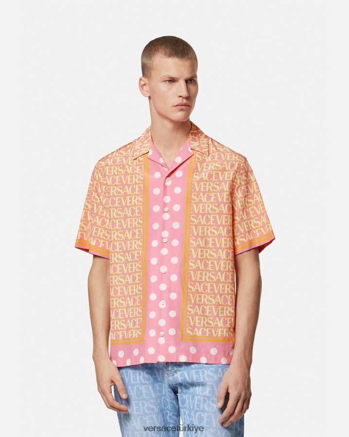 Versace allover pamuk karışımlı gömlek erkekler Yazdır Giyim B0HHR81288