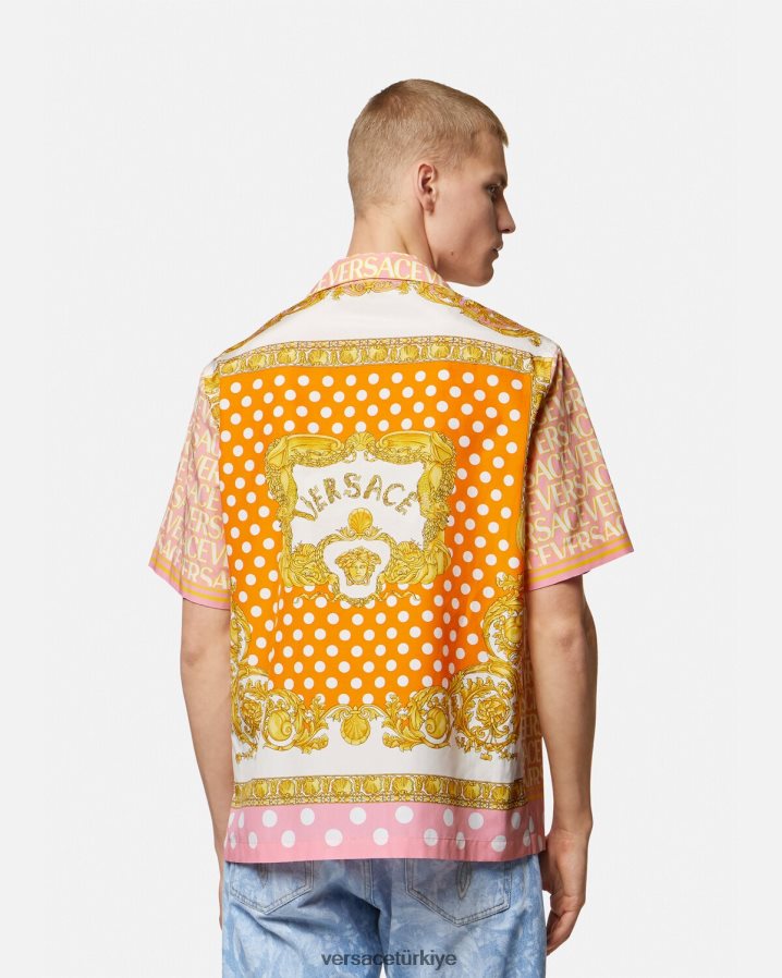 Versace allover pamuk karışımlı gömlek erkekler Yazdır Giyim B0HHR81288