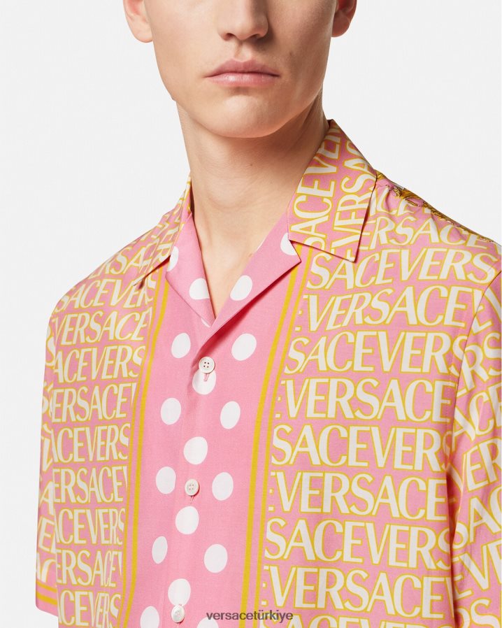 Versace allover pamuk karışımlı gömlek erkekler Yazdır Giyim B0HHR81288