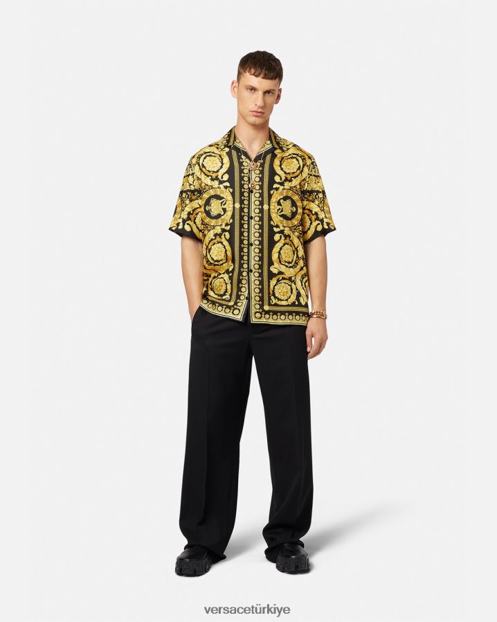Versace barok ipek gömlek erkekler Yazdır Giyim B0HHR81297