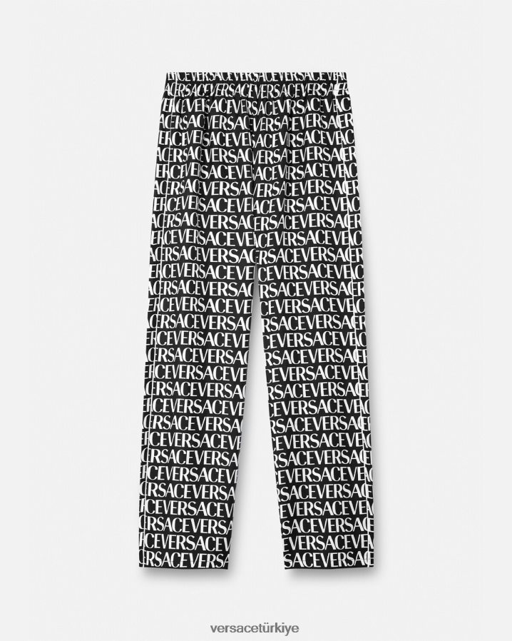 Versace Allover pijama altı erkekler siyah ve baskı iç çamaşırı ve plaj kıyafeti B0HHR81738