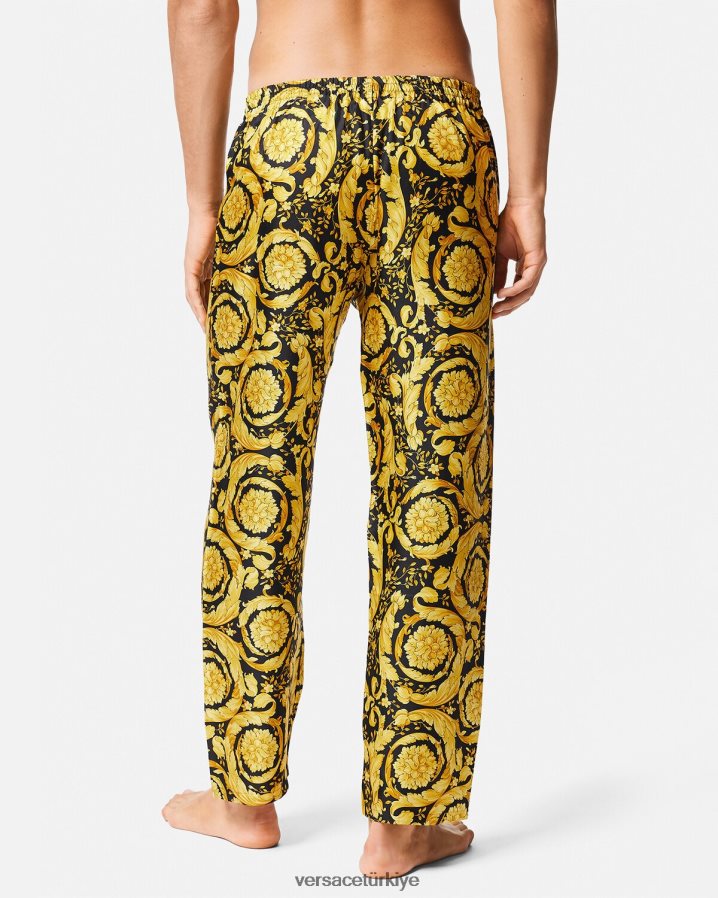 Versace barok desenli ipek pijama altı erkekler Yazdır iç çamaşırı ve plaj kıyafeti B0HHR81736