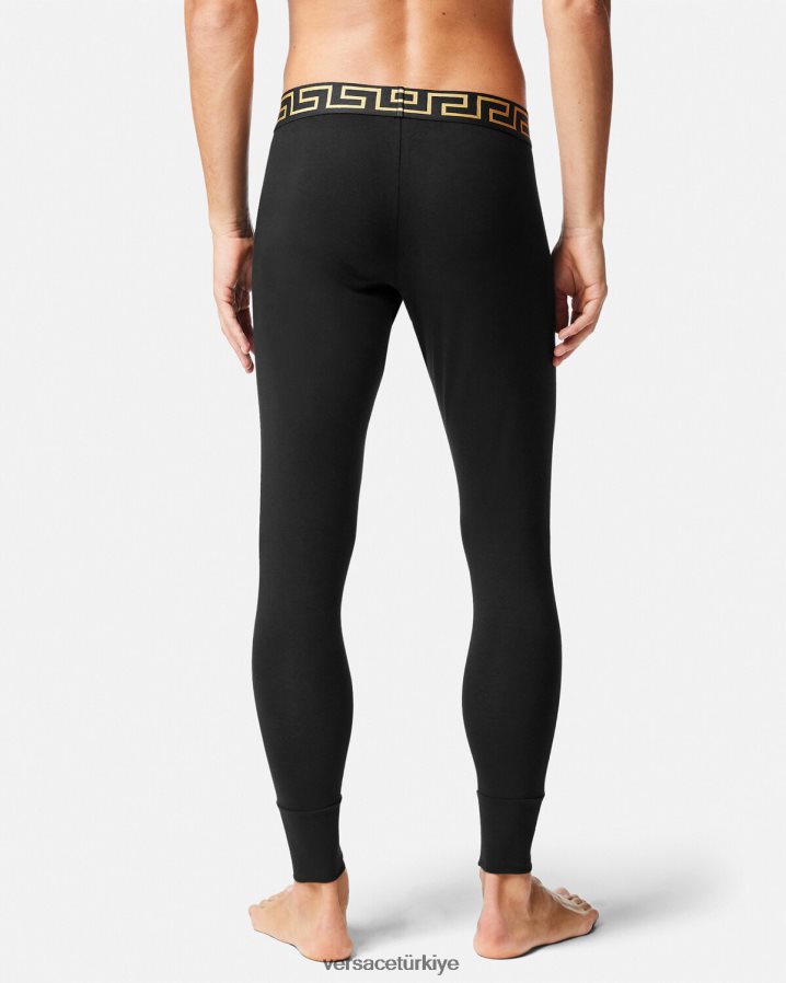 Versace greca sınır uzun iç çamaşırı erkekler siyah iç çamaşırı ve plaj kıyafeti B0HHR81760