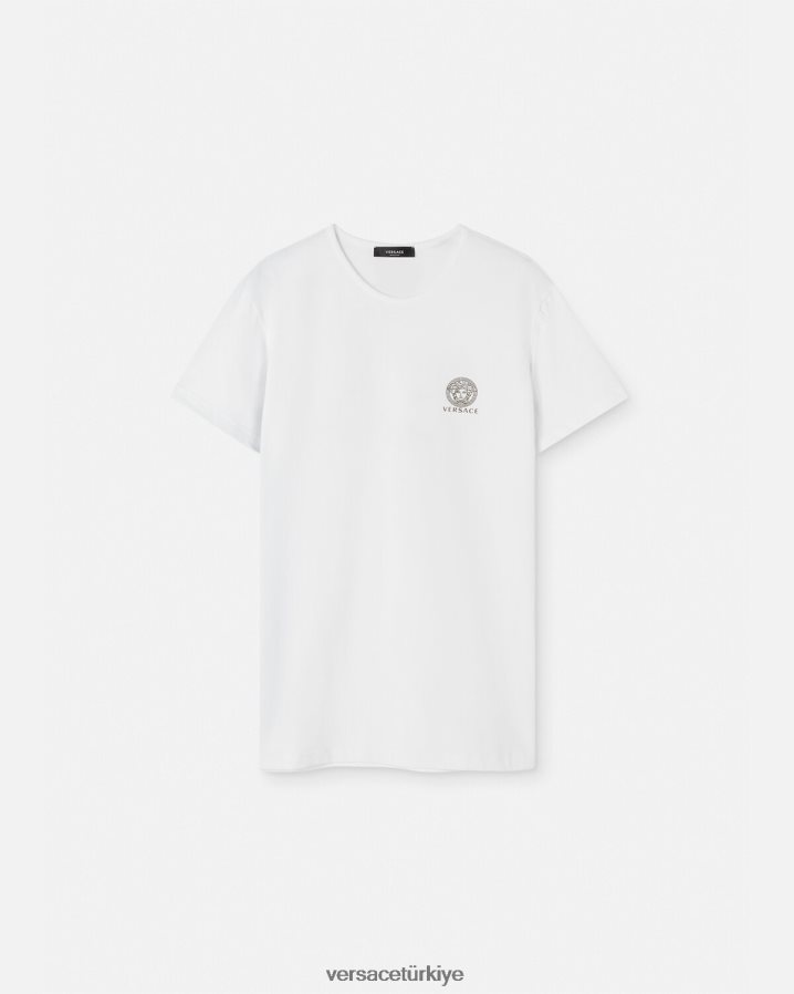 Versace medusa fanila erkekler beyaz iç çamaşırı ve plaj kıyafeti B0HHR81733