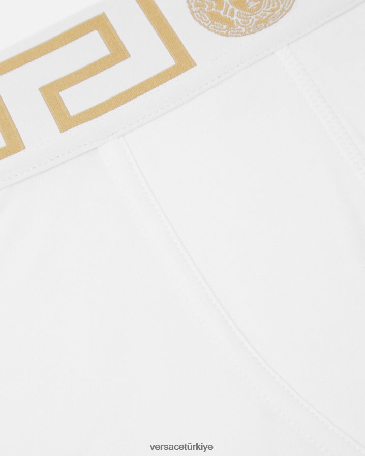 Versace yunan sınırı gövdeleri erkekler Beyaz altın iç çamaşırı ve plaj kıyafeti B0HHR81758