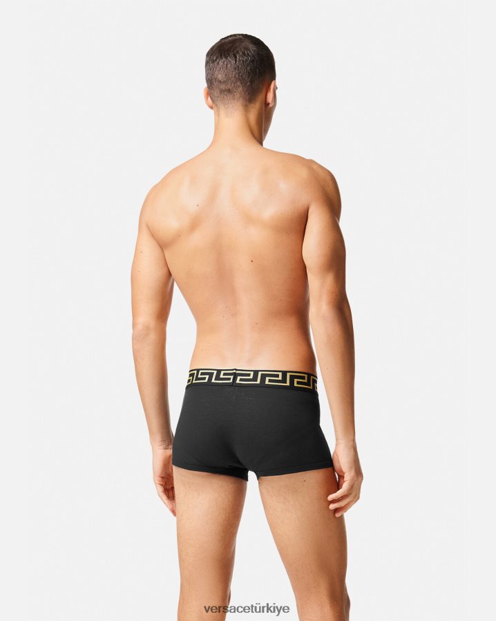 Versace yunan sınırı gövdeleri erkekler siyah iç çamaşırı ve plaj kıyafeti B0HHR81755