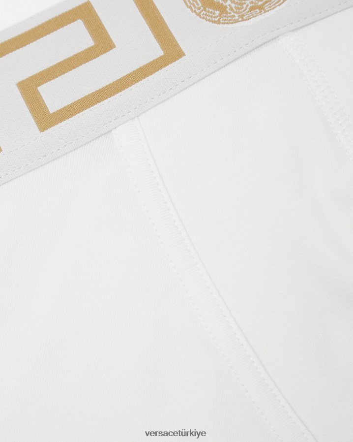 Versace yunan sınırı uzun sandıklar erkekler Beyaz altın iç çamaşırı ve plaj kıyafeti B0HHR81767