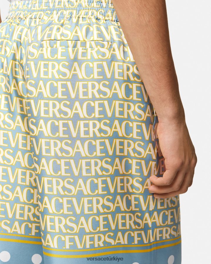 Versace allover ipek şort erkekler Yazdır Giyim B0HHR81438