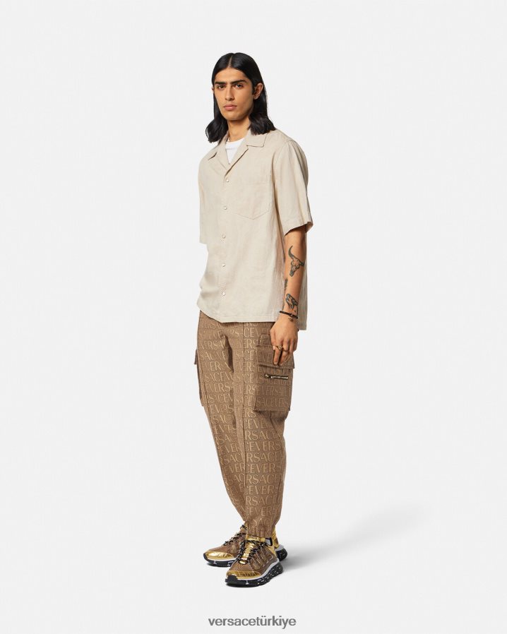 Versace allover kargo pantolon erkekler Yazdır Giyim B0HHR81437